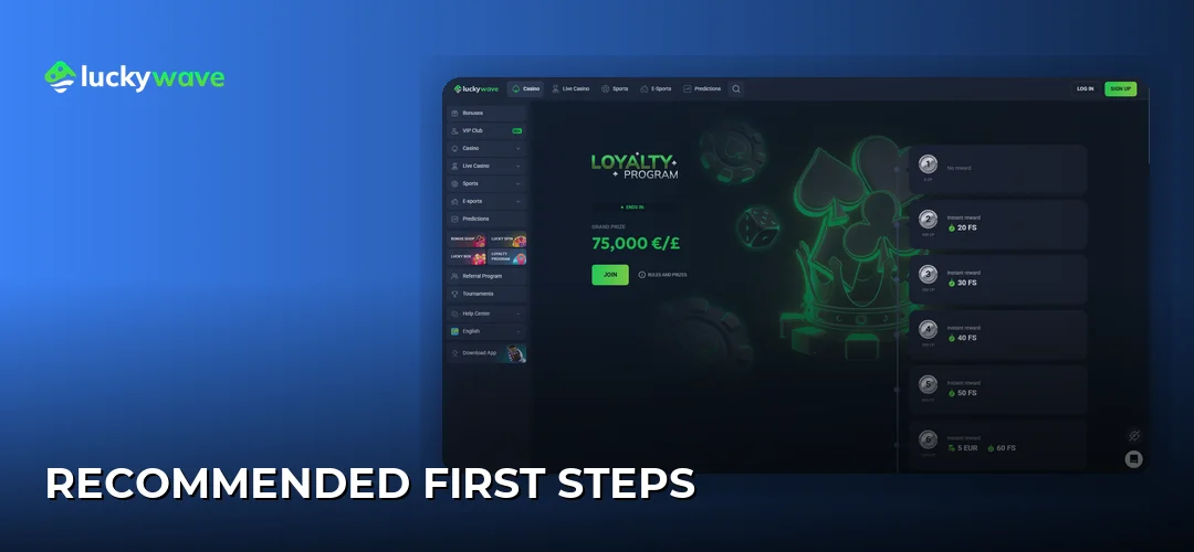 Recommended first steps