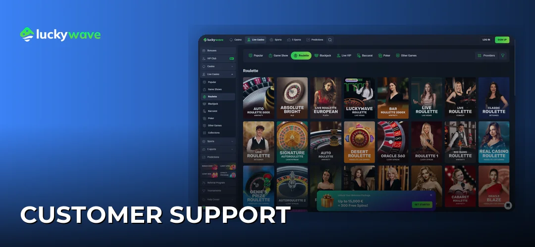 Customer support