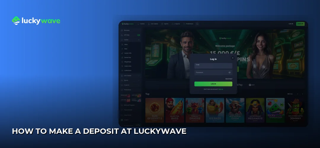 LuckyWave promotional banner