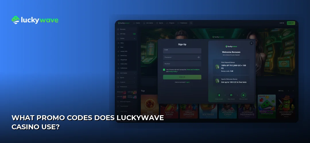 LuckyWave promotional banner